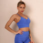Women Solid Color Short-Sleeved Shorts Sports Set Running Fitness Yoga Suit