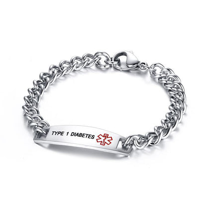 12MM stainless steel medical logo bracelet