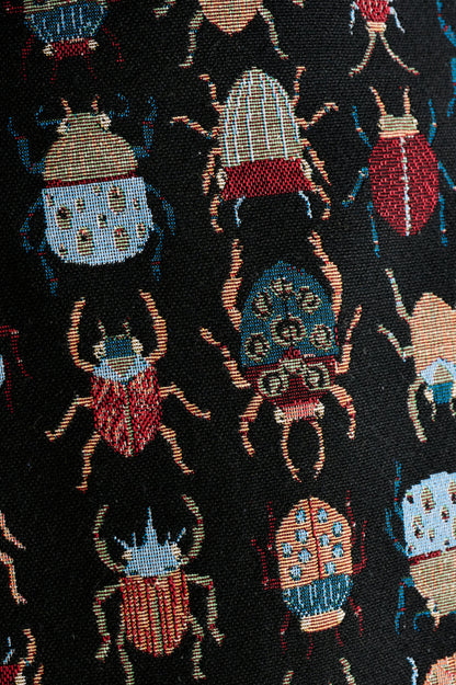 Delphia Beetlejuice Jacquard Fur Trim Coat – Multicoloured