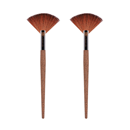 Dr Botanicals Coffee Ground Fan Brush Twin Value Savings Pack