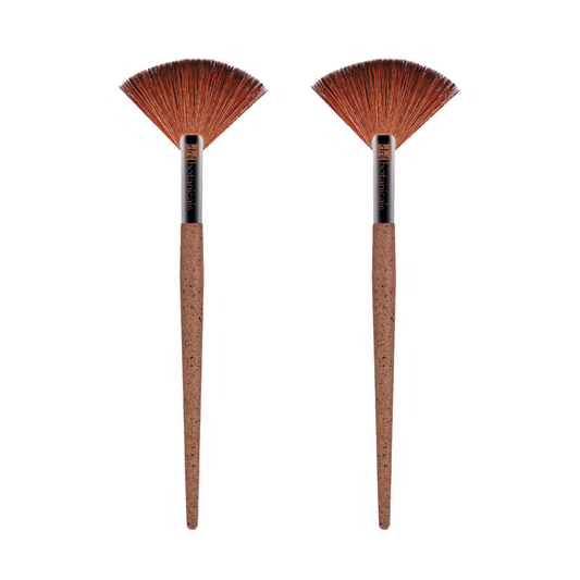 Dr Botanicals Coffee Ground Fan Brush Twin Value Savings Pack