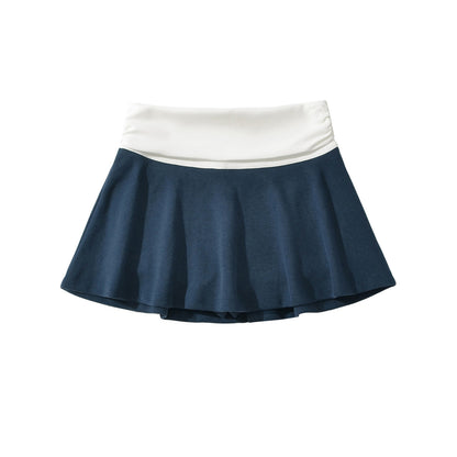 High waisted sports tennis skirt