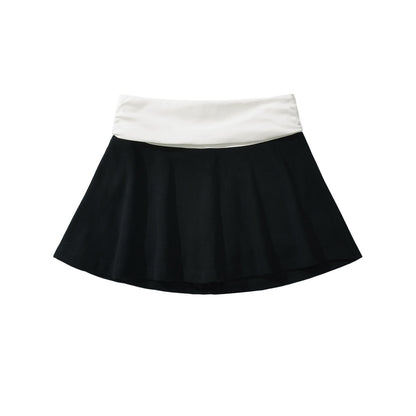 High waisted sports tennis skirt