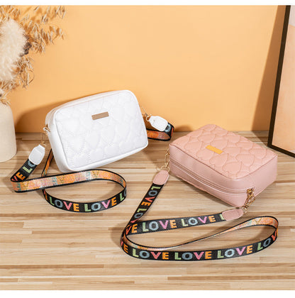 All-matching Casual Heart-shaped Embroidered Bag
