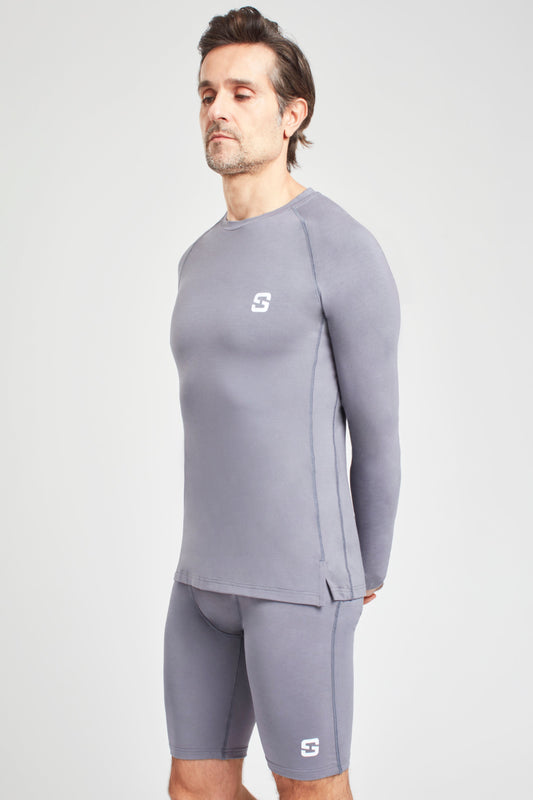 Long Sleeve Top - Pearl Grey