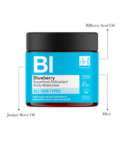 Blueberry Superfood Antioxidant Body Moisturiser 60ml