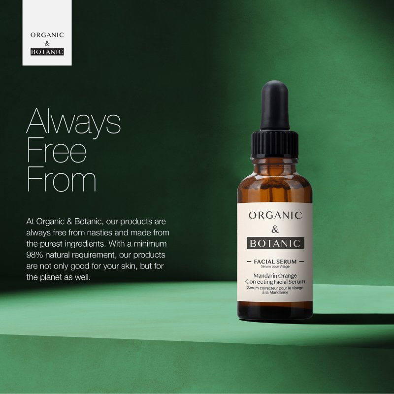 Mandarin Orange Correcting Facial Serum - 30ml - Brightening & Hydrating with Vitamin C, Aloe Vera, & Sea Buckthorn for Radiant, Even-Toned Skin