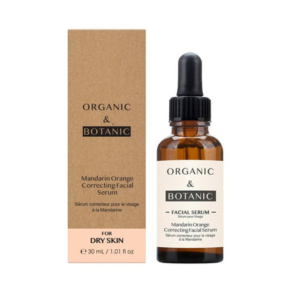 Mandarin Orange Correcting Facial Serum - 30ml - Brightening & Hydrating with Vitamin C, Aloe Vera, & Sea Buckthorn for Radiant, Even-Toned Skin