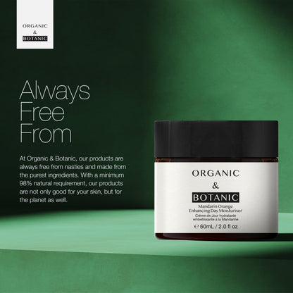 Mandarin Orange Day Moisturizer with Vitamin C & Sea Buckthorn - 60ml - Lightweight Hydration, Antioxidant Protection, & Pollution Defense for Radiant Skin